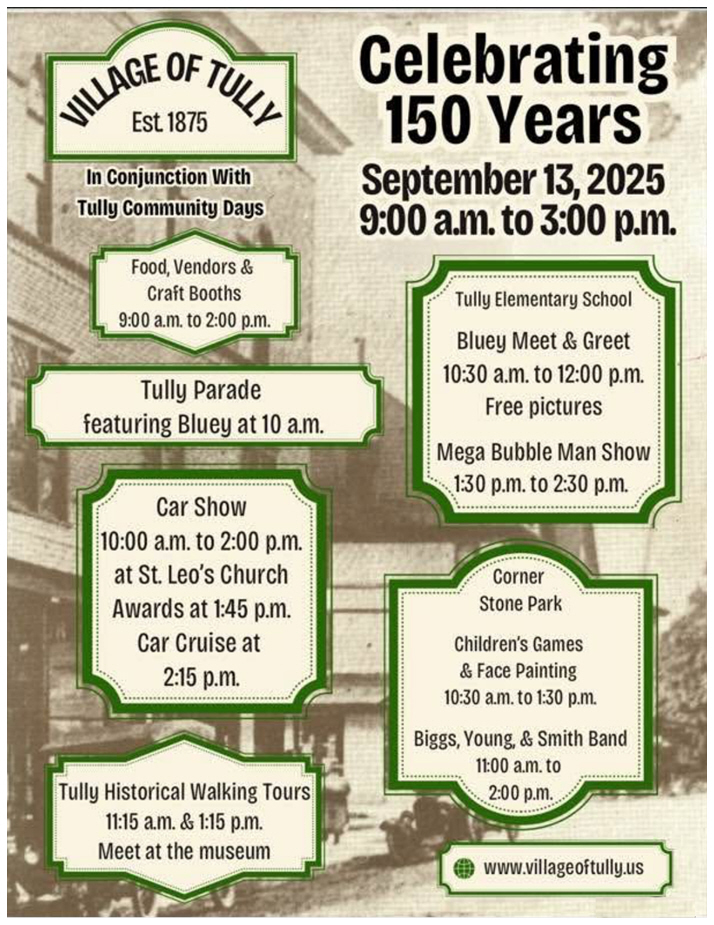 Tully's 150th Anniversary Poster